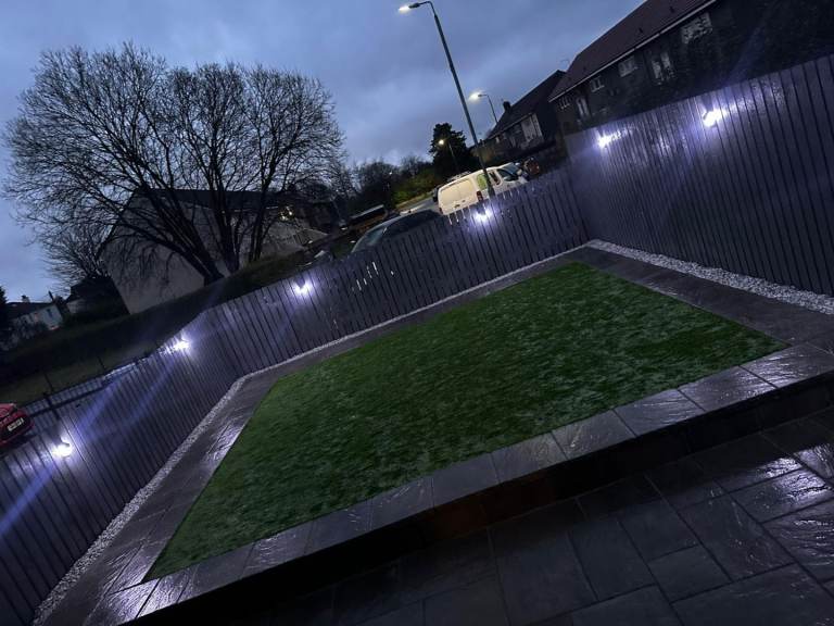 Slabbing, Fencing, artificial grass 5star rated