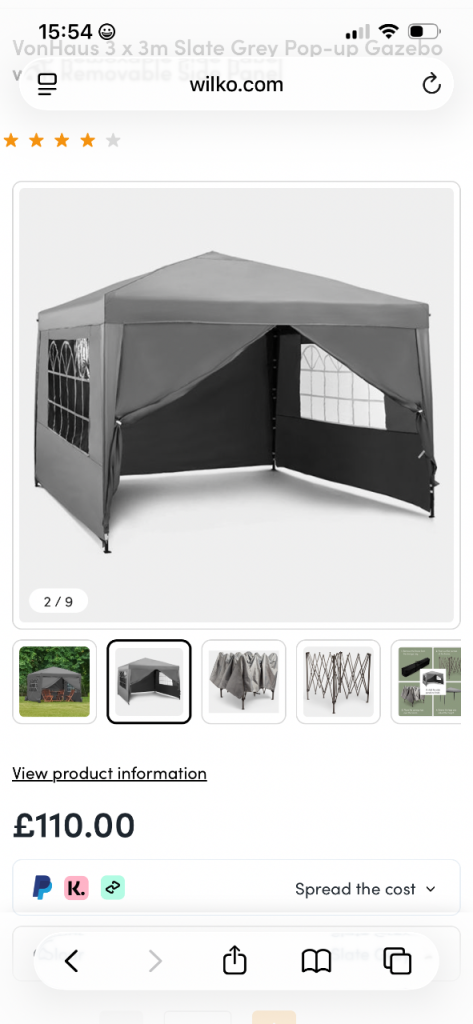 3x3 gazebo marquee with sides
