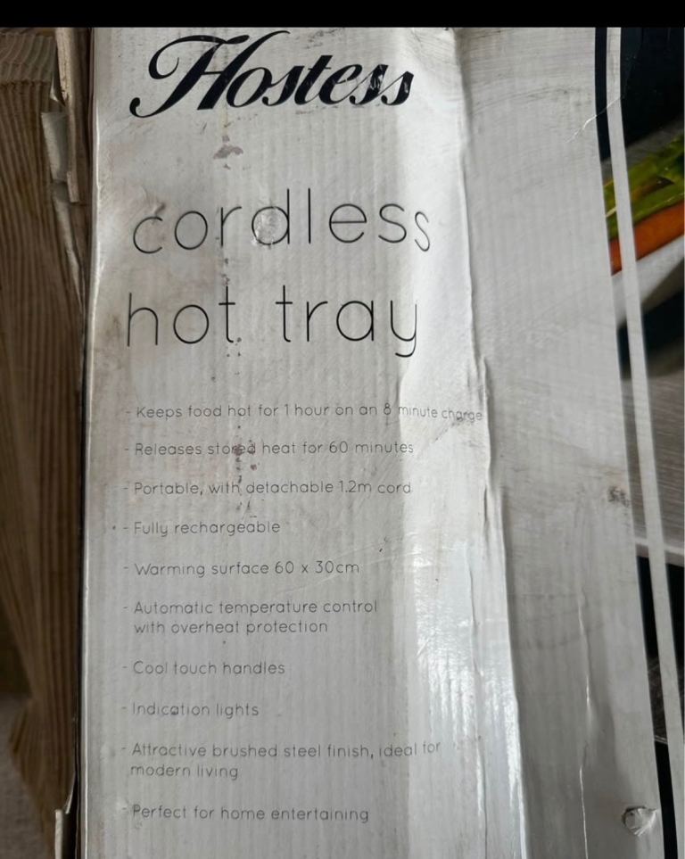 Hostess Cordless Hot Tray – New in Box