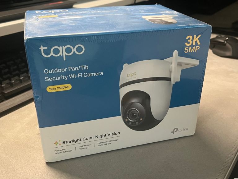 Tapo C530WS Outdoor Pan/Tilt Security Wi-Fi Camera - NEW 3K 5MP