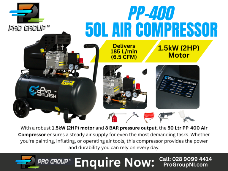 PP-400 - 50L Air Compressor - Pro Group NI