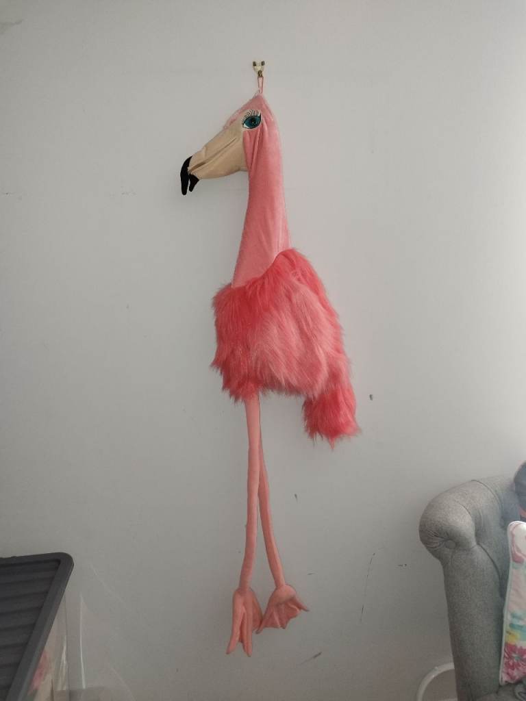 Flamingo arm puppet 