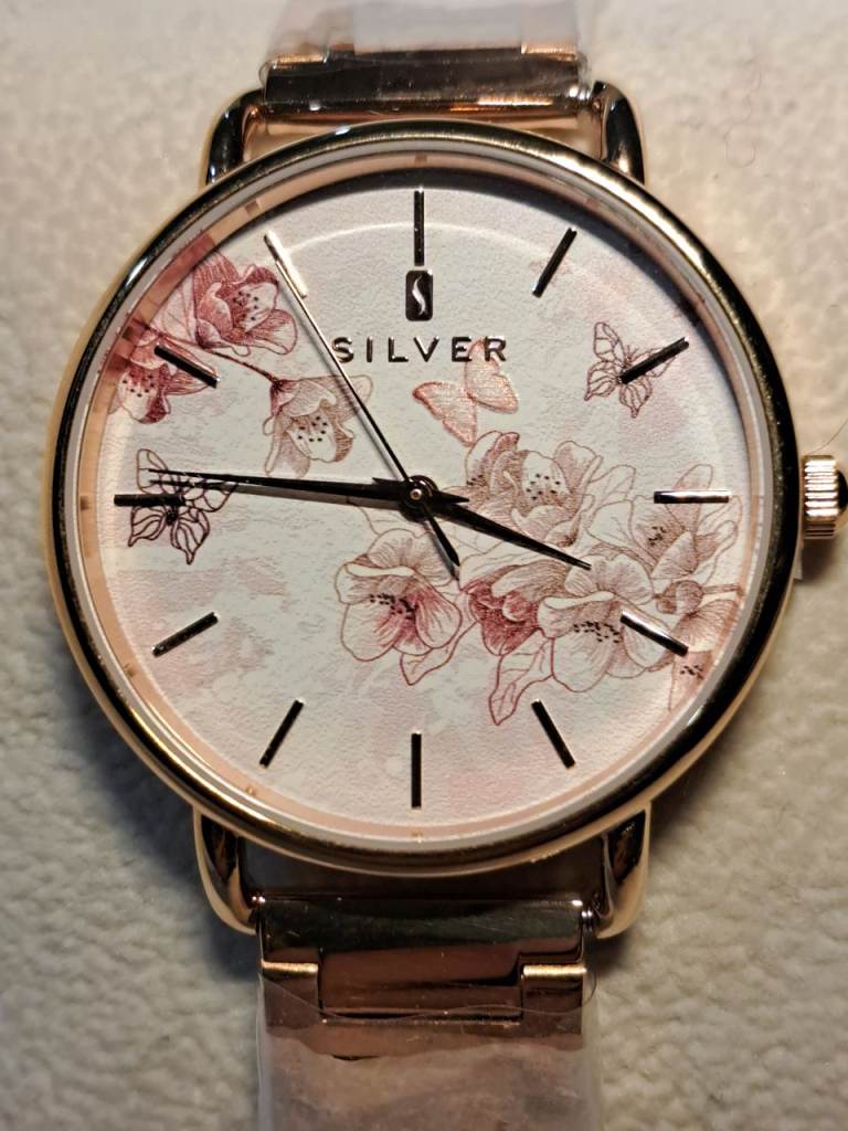 Jardinier Silver uk com rose gold effect