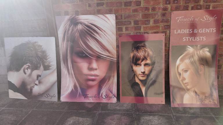 Hair Salon Display Posters - Ladies & Gents Stylists FOR VERY QUICK SALE
