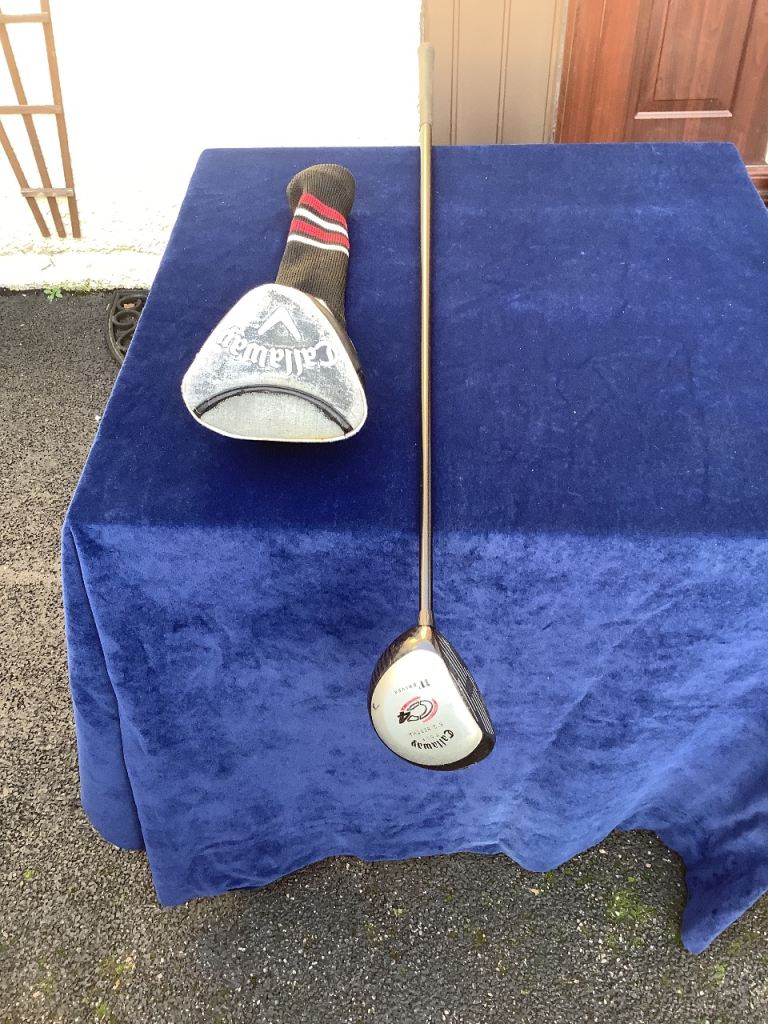 A lovely Left Hand Callaway Big Bertha C4 Driver, including a Callaway protective head cover.
