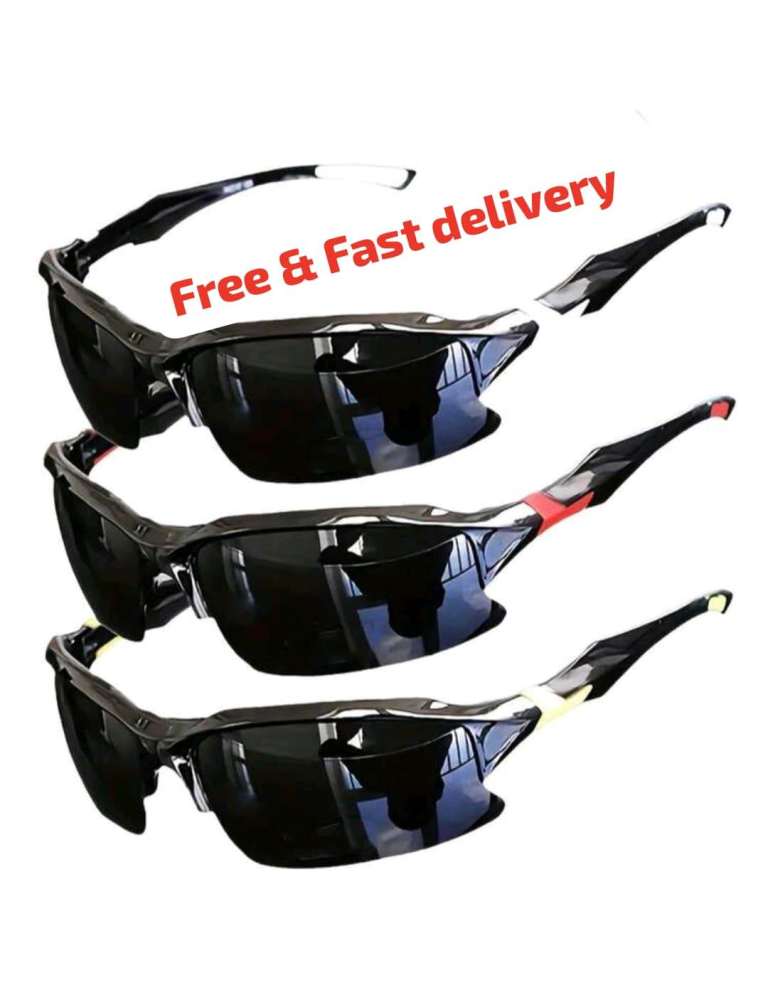3‑Pack Polarized Sports Sunglasses Unisex Cycling Driving UV400 Glasses
