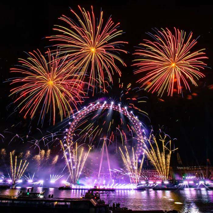 London Fireworks NYE 2025 