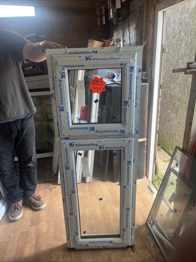 505mm 1410mm white upvc window 