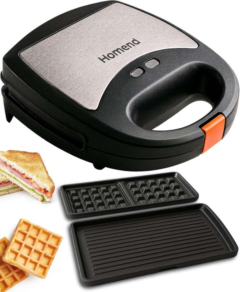 WAFFLE MAKER AND PANINI PRESS NEW