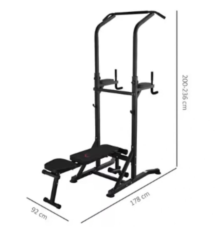 Homcom Adjustable Power Tower Multi-Functional Gym  - Excellent Condition 