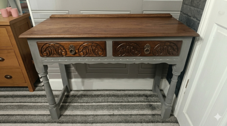 Solid oak desk 