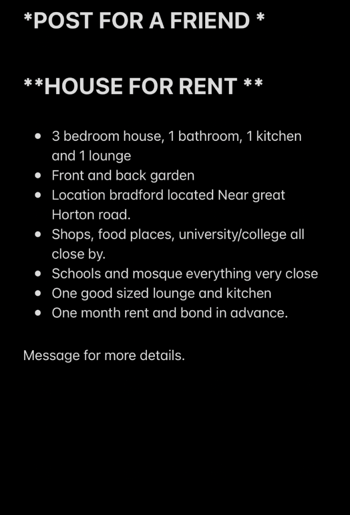 House for rent 