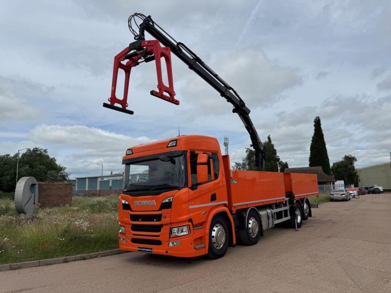 SCANIA SUPER P420 2024 UNUSED 8X2 DROPSIDE, HIAB X-HIDUO 118 CRANE