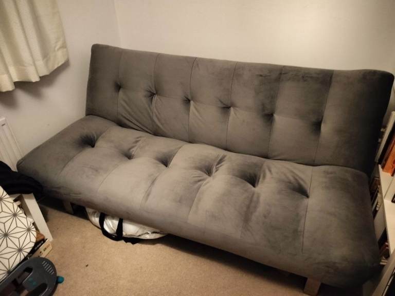 Velvet sofa bed