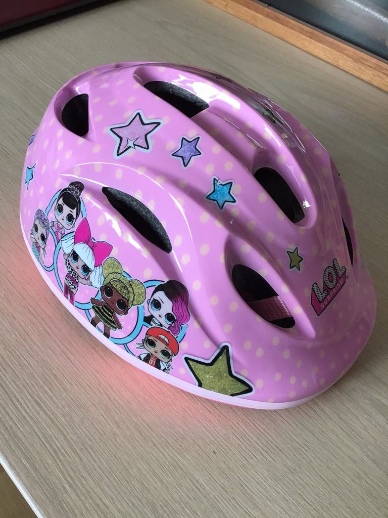 GIRLS LOL BIKE HELMET NEW CONDITION NOT USED 51-55cm