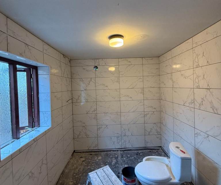 Call for Any Building Work, plastering Extremely Clean Work Tiles + 