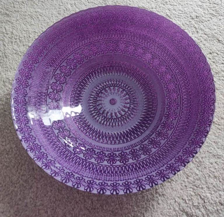 Decorative Purple Bowl 
