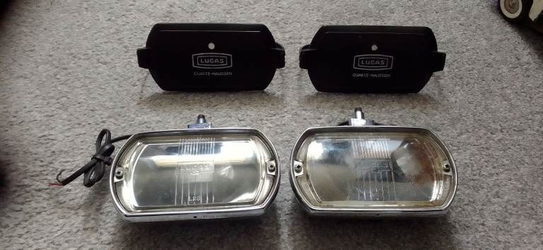 Lucas LR8 square fog spot driving lights classic car 