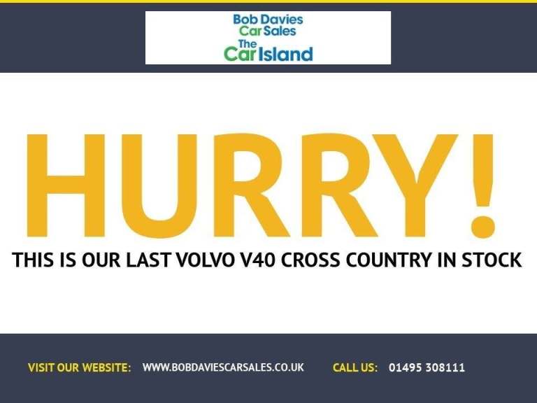 2018 68 VOLVO V40 CROSS COUNTRY 2.0 T3 PRO HATCHBACK 5DR PETROL MANUAL EURO 6 (S