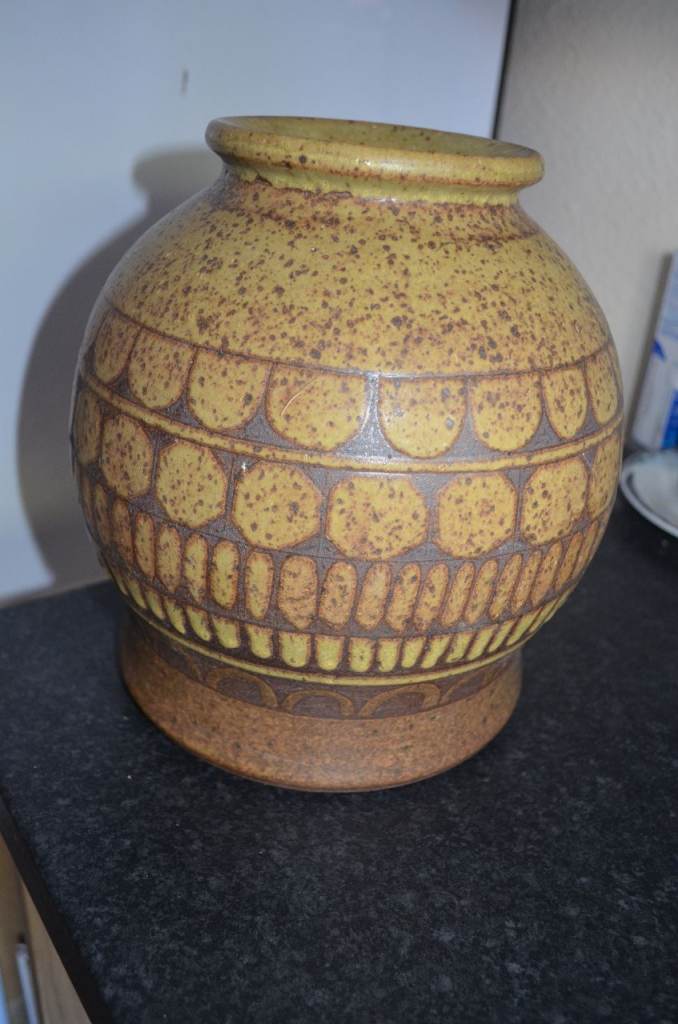 Vintage Fisher of Taunton British Studio Pottery VASE 25 cm studio pottery 