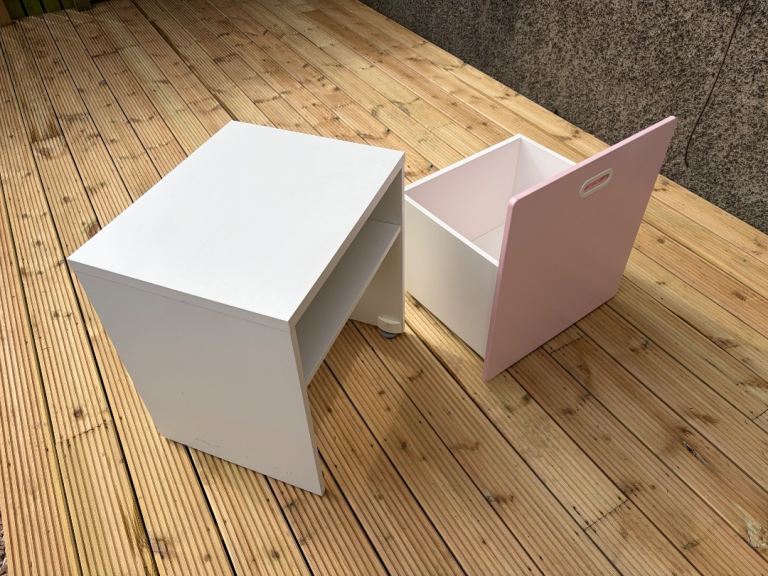 Pink and White ‘Stuva’ pull out storage 