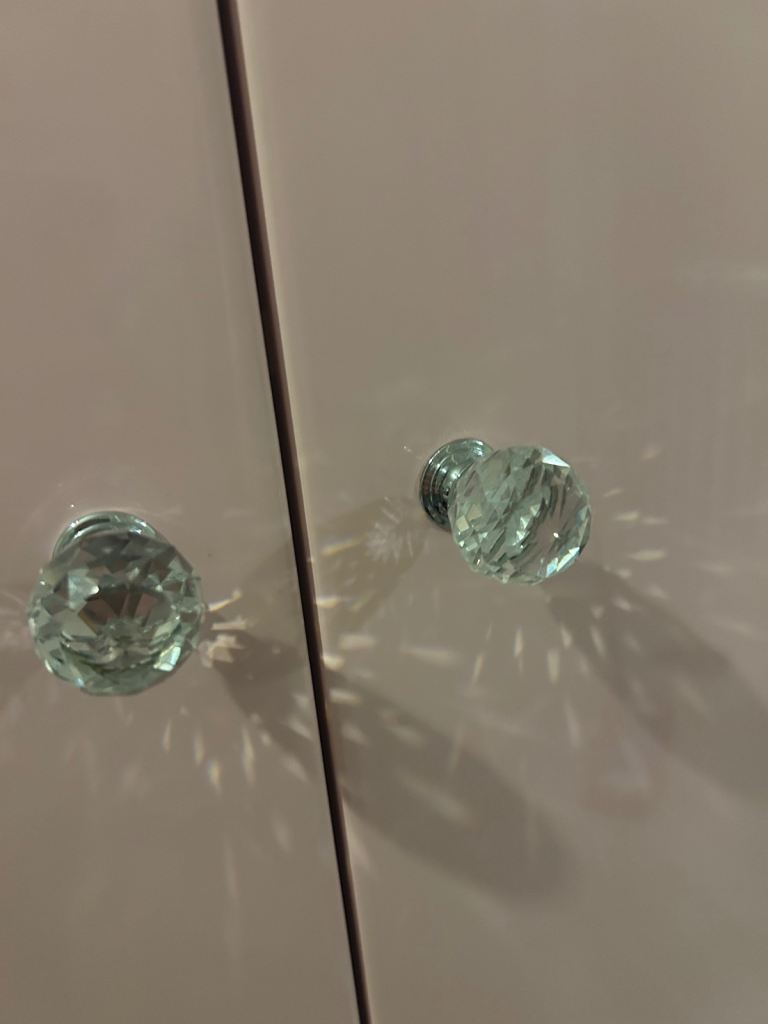 Starplan 3 door baby pink high gloss and mirror 3 door wardrobe