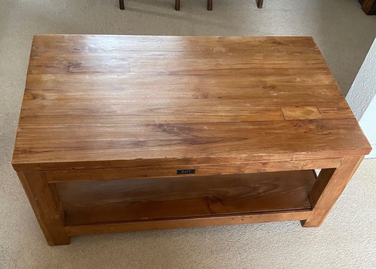 Cube Coffee Table, Reclaimed Teak, made by RAFT