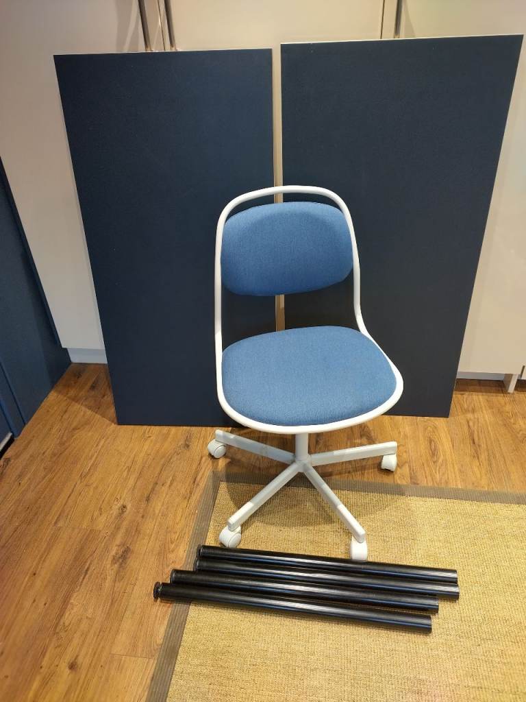 Blue Ikea Orfjall Office Swivel Chair 