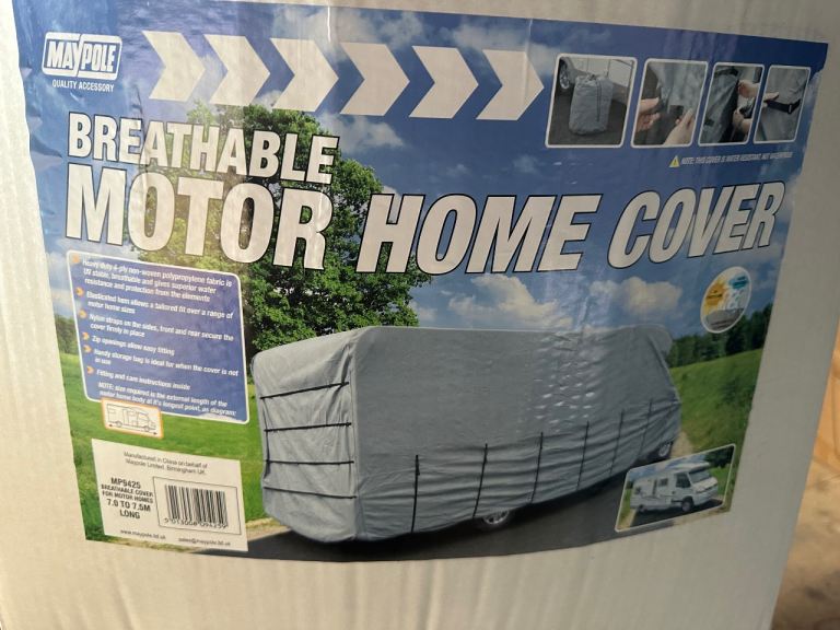 Maypole Motor Home Cover - 7.0m-7.5m - Grey - Camping - 9425  NEW
