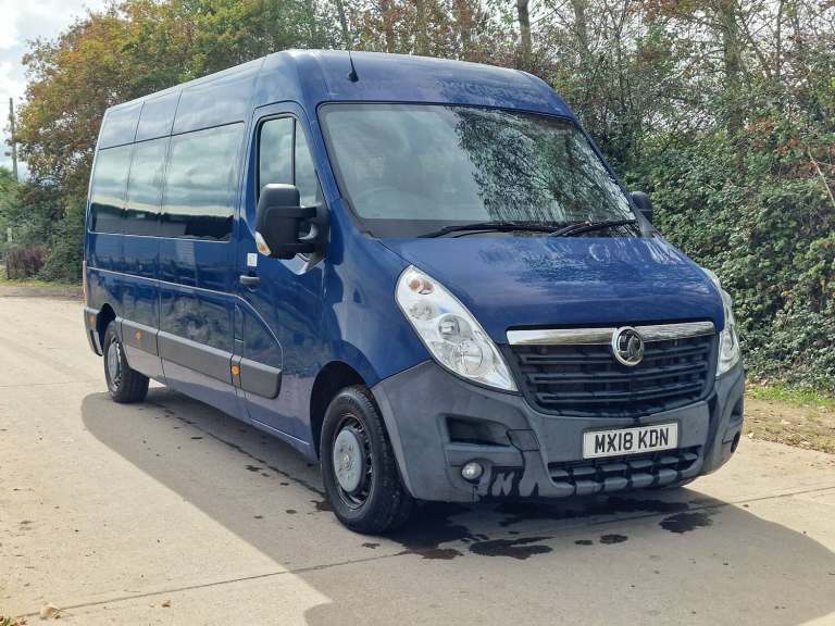 2018 Vauxhall Movano F3900 L3H2 CDTI 17 Seat Minibus  24k Miles Drives Perfect