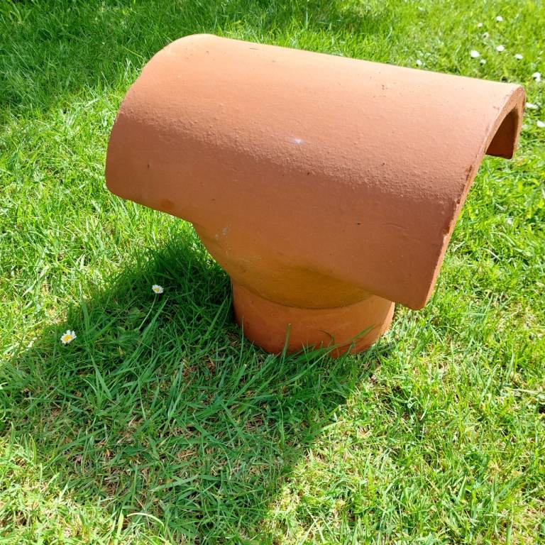 Chimney Pot Cowl - Red Clay Hood Top