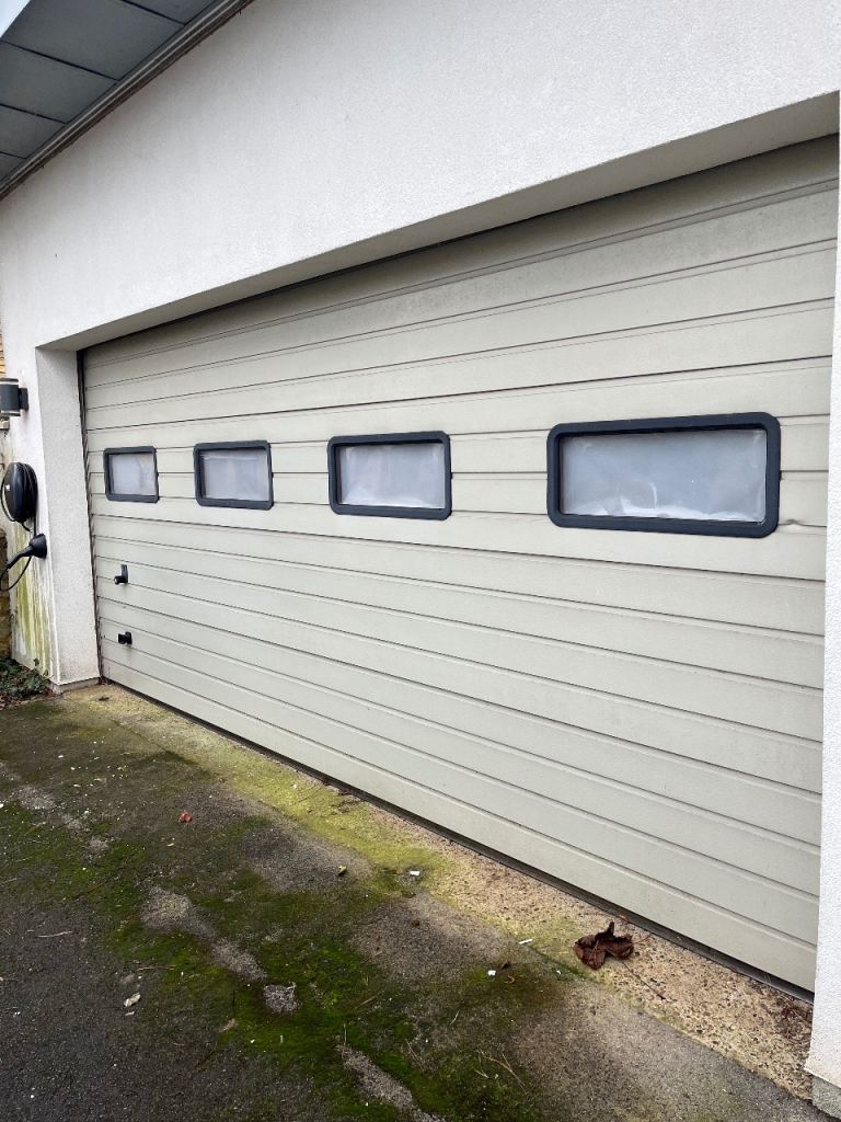 Electric double garage door 