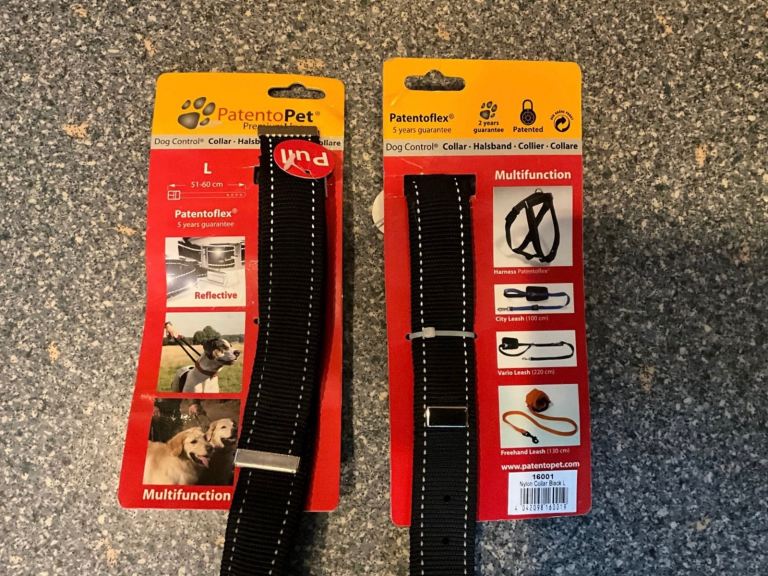 BRAND NEW DOG COLLARS size 51-60cms. BARGAIN price thanks ☺️ RETAIL at £15 EACH !!!