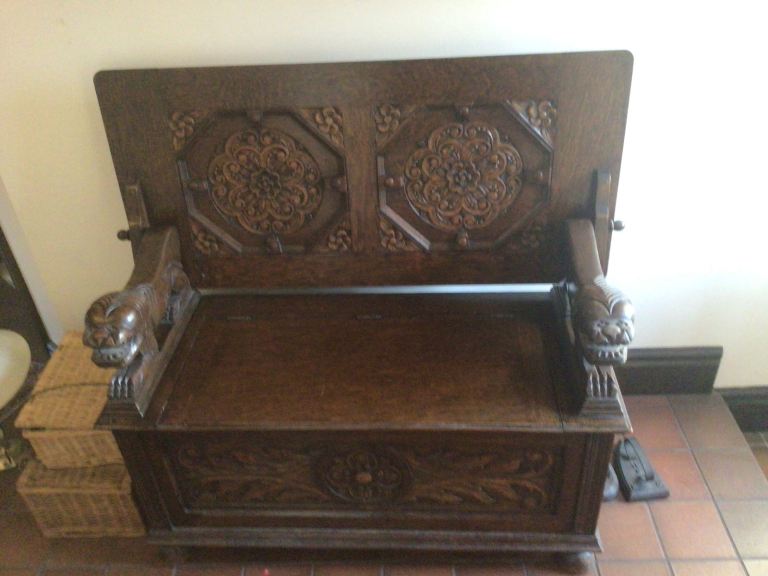 Antique Monk’s Bench 