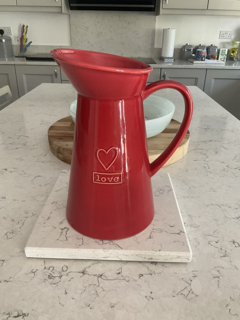 Red  Valentines 💌 Vase , Display Jug  by Next 