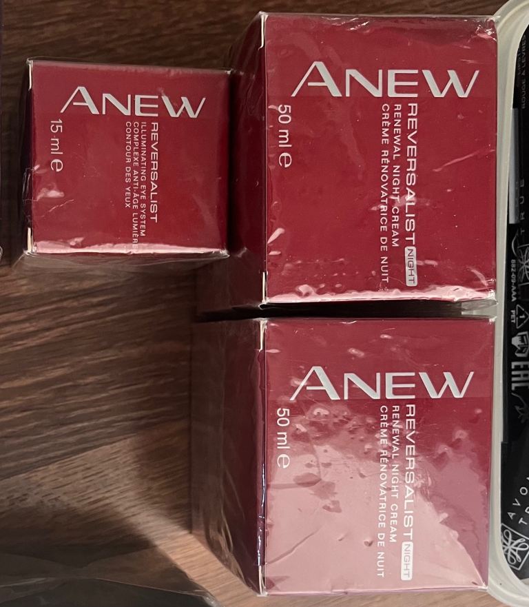 Anew reversalist night cream xx2 and anger eye cream