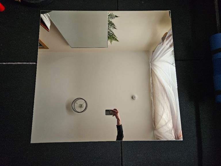 Ikea Godmorgen frameless mirror & brackets