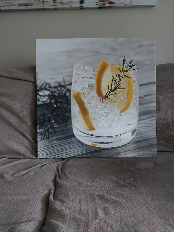 Gin and tonic canvas