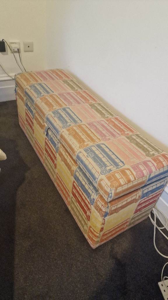 Multicoloured Fabric Storage Bench/Chest. Moving out sale!