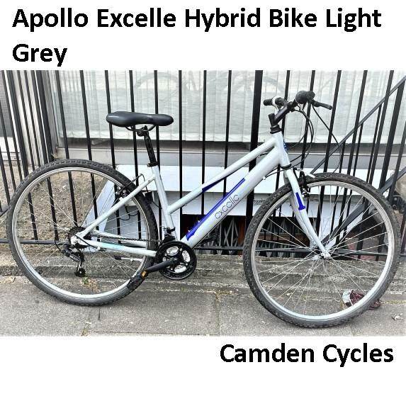 Apollo Excelle Hybrid Bike - Light Grey+Blue