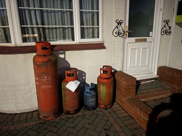 Old Calor Gas Cylinders