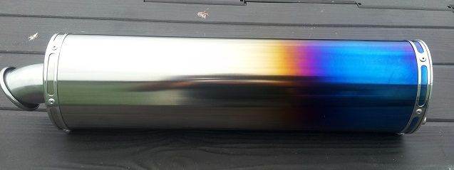 Suzuki Motor Bike Gsxr Can Viper Burnt Titaniun Exhaust New