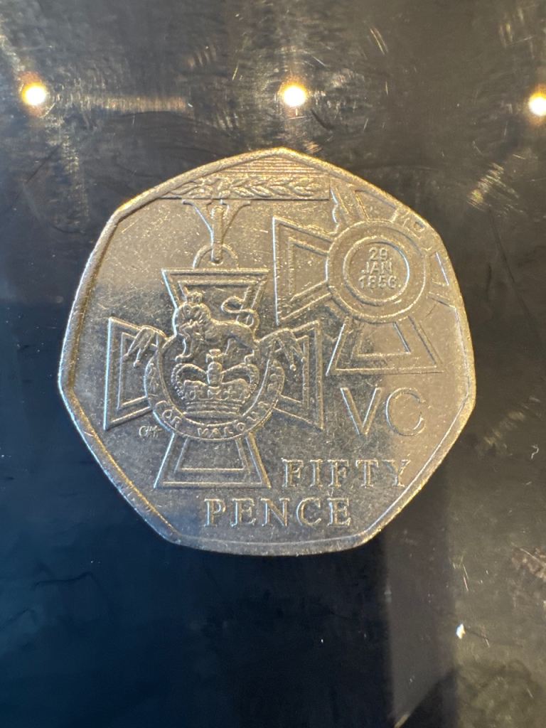 VC 50p Coin – Fifty Pence, Good Condition