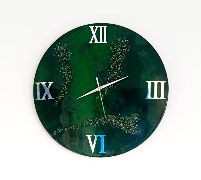 40cm epoxy resin wall clock 