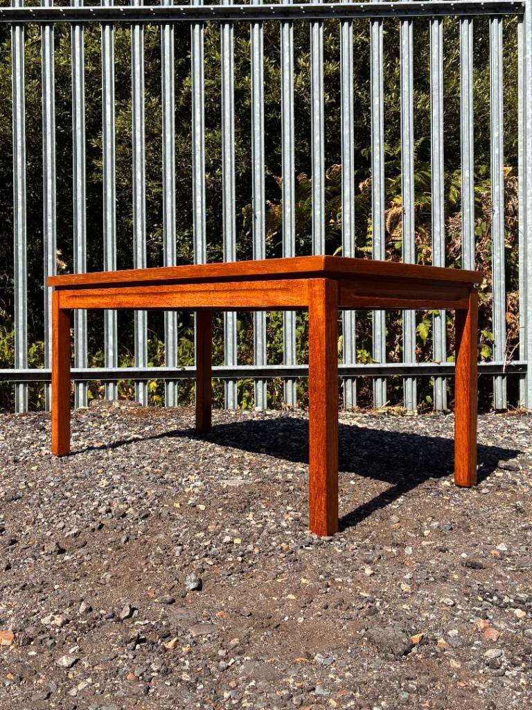 Danish Mid-Century Teak Coffee Table with Retro Ceramic Tile Top – Vintage – Good Condition