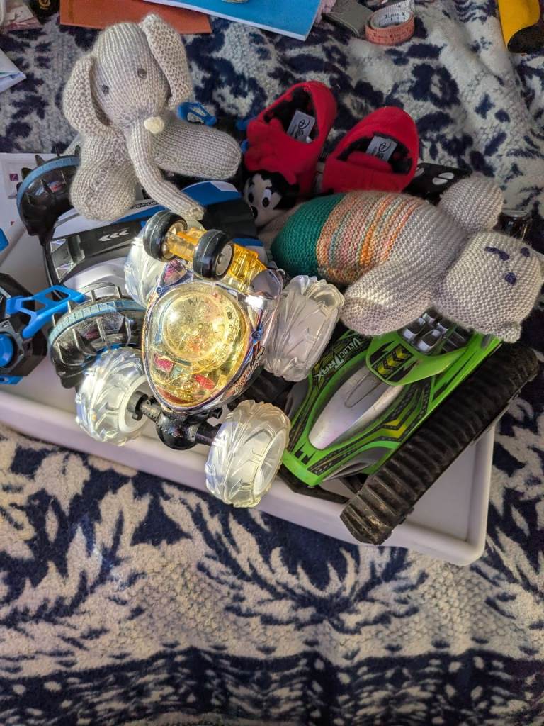 Toys cars teddy elephant