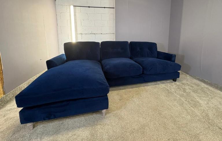 DFS Navy L shape sofa DELIVERY AVAILABLE!