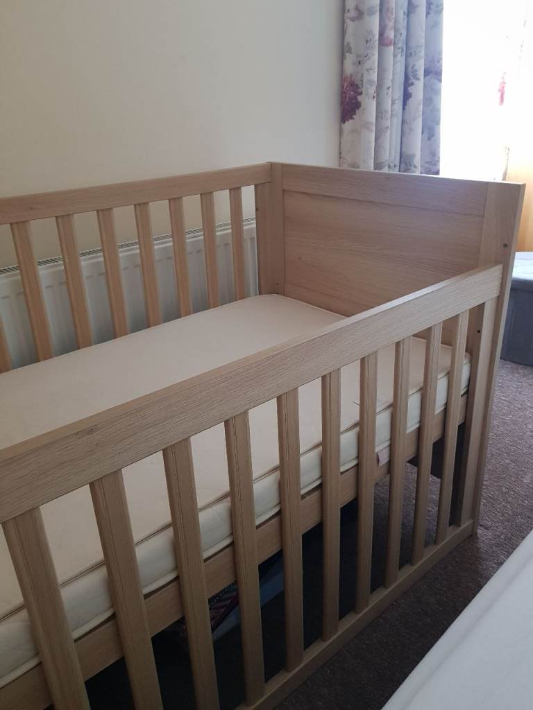 Cot bed with mattress 