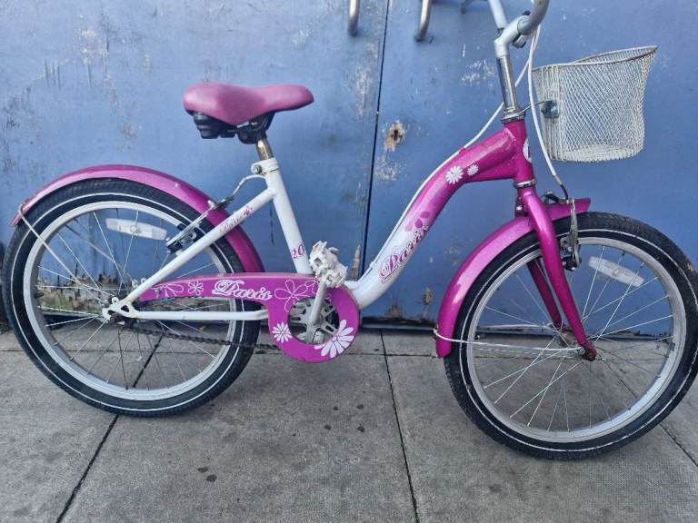 Kids Pink Bike with Basket – Good Condition