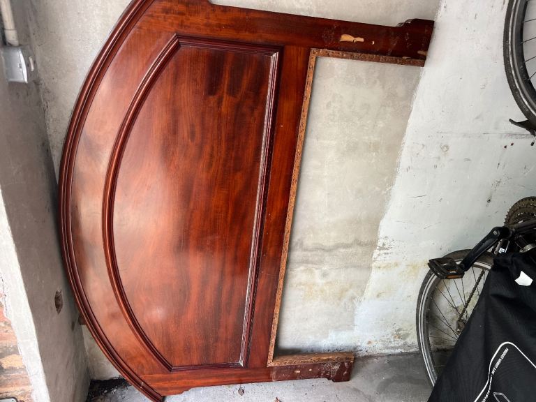 Vintage mahogany style double headboard 